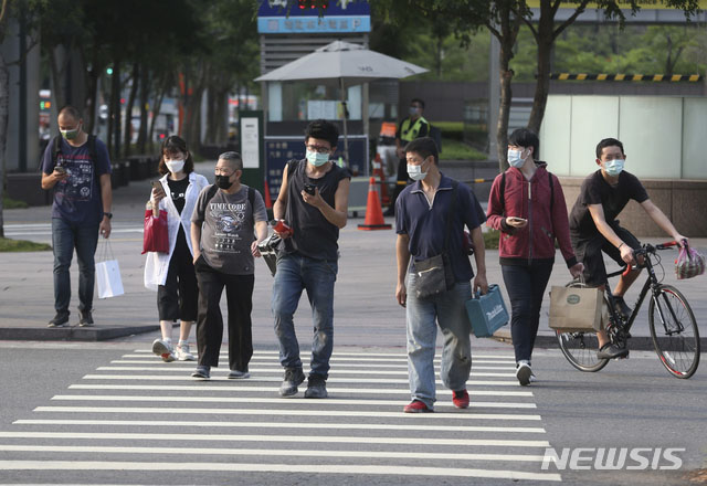 ▲ 지난 15일 대만 타이베이 현지 모습. ⓒ뉴시스 AP. 무단전재 및 재배포 금지.