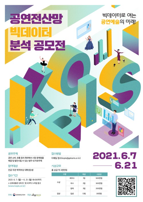 ▲ 'KOPIS 빅데이터 분석 공모전' 포스터.ⓒ예술경영지원센터