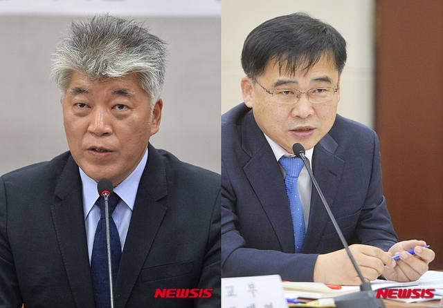 ▲ 최재욱 고려대 의대 교수(왼쪽)과 김우주 고려대 구로병원 감염내과 교수 ⓒ뉴시스