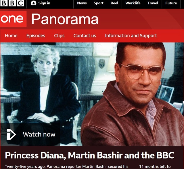 ▲ 영국 공영방송 BBC가 '다이애나 함정 인터뷰'로 연간 5조원대 수신료를 삭감당할 위기에 처했다. ⓒBBC 홈페이지 캡처
