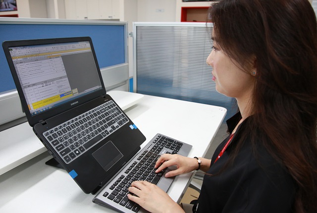 ▲ RPA 활용하는 모습.ⓒ롯데홈쇼핑