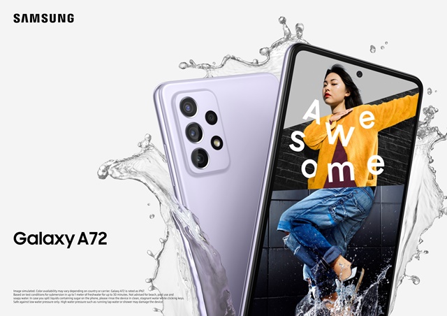 ▲ 삼성 갤럭시 A72. ⓒ삼성전자