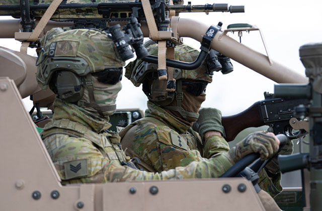 ▲ 2019 탈리스먼 세이버 훈련 당시 모습. 미군과 호주군 특수부대 장병이 기동차량에 탄 모습이다. ⓒ미국 국방부 공개사진.