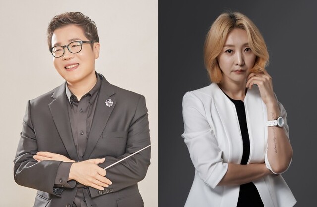 ▲ 작곡가·음악감독 이성준(좌), 극작가·연출가 추정화.ⓒEMK엔터테인먼트