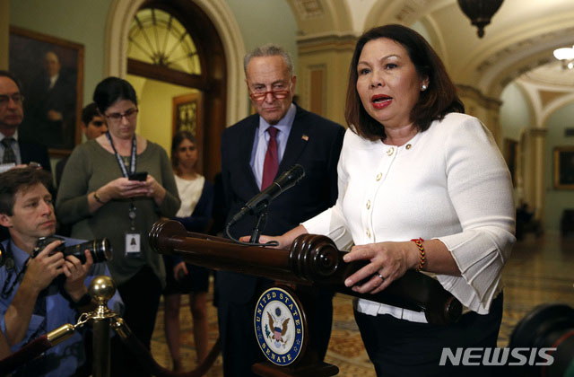 ▲ 태미 더크워스 미국 상원의원. ⓒ뉴시스 AP. 무단전재 및 재배포 금지.