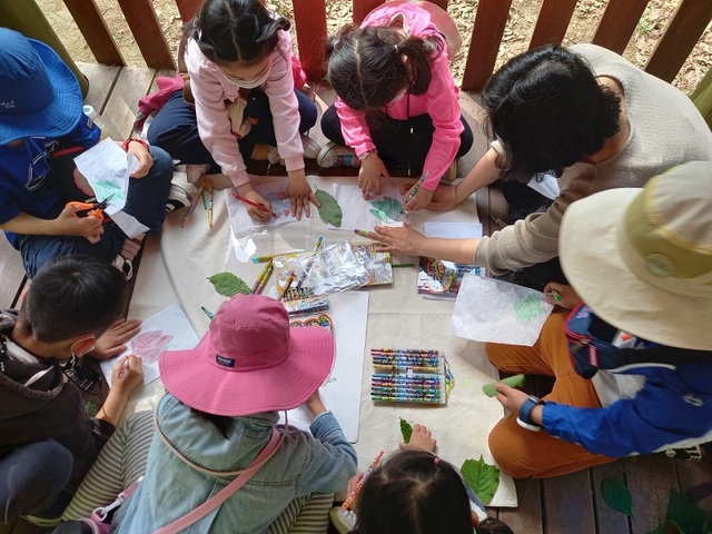 ▲ 학생들이 마을방과후 돌봄 체험활동을 하고 있다.ⓒ세종교육청