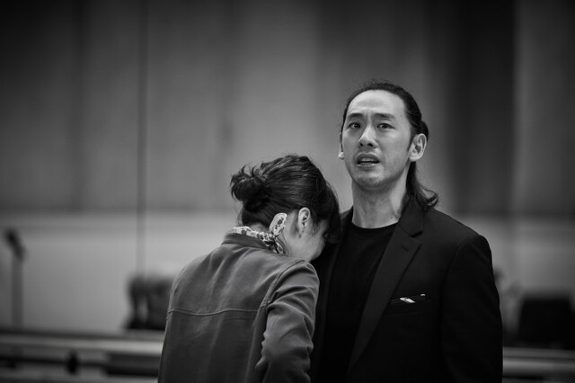 ▲ 연극 '코리올라누스' 연습 장면.ⓒLG아트센터