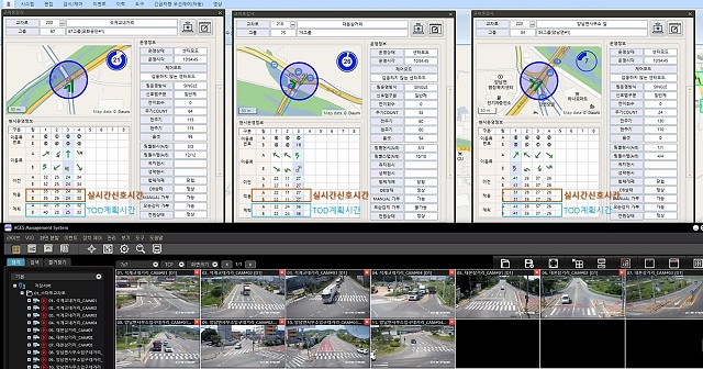 ▲ 실시간 신호제어 시스템 영상분석 화면.ⓒ경주시