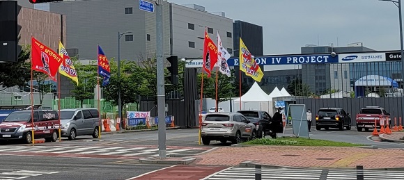 ▲ 17일 인천 송도 삼성바이오로직스 4공장 건설현장의 모습. ⓒ뉴데일리DB