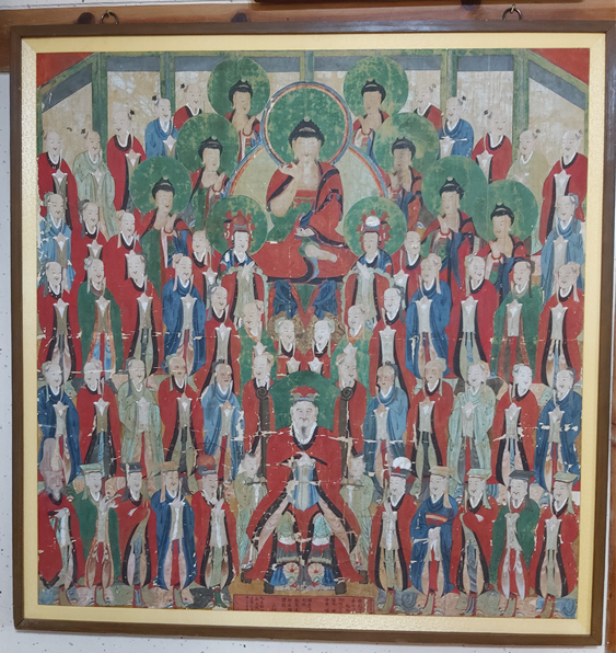 ▲ 경상북도는 ‘경주 길상사 소장 칠성도’, ‘청송 대전사 영산회상도’, ‘영덕 장육사 대웅전 벽화’ 3건을 경상북도 유형문화재로, ‘포항 원각사 소장 아미타불회도’는 문화재자료로 지정했다. 사진은 경주 길상사 소장 칠성도’.ⓒ경북도