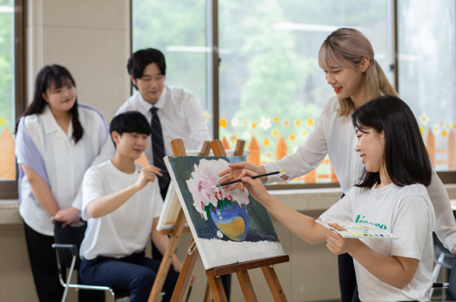 ▲ 유원대학교 중등특수교육과 학생들.ⓒ유원대학교