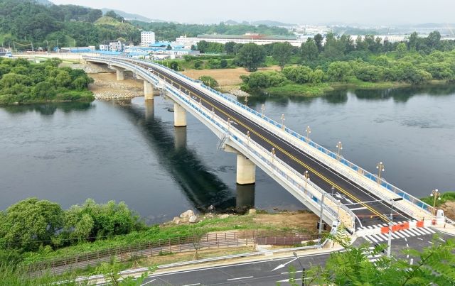 ▲ 동량대교 전경.ⓒ충북도
