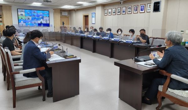 ▲ 재정집행점검단 회의 모습.ⓒ충북교육청