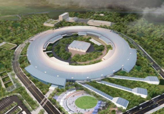 ▲ 충북 오창 다목적 방사광가속기 조감도.ⓒ충북도