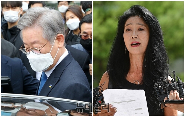 ▲ 이재명 경기도지사와 배우 김부선씨. ⓒ뉴데일리DB