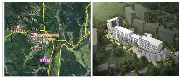 ▲ ‘경주안강 1블록’ 위치도.ⓒLH대구경북본부