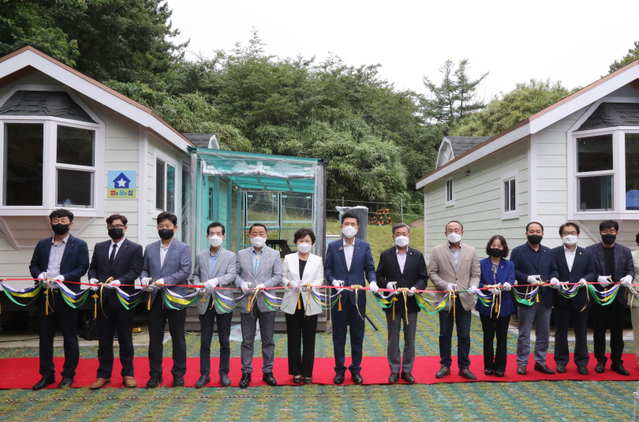 ▲ 포항시는 6일 구룡포 청소년수련원 내 구룡포 청소년수련원 캠핑장 개장식을 개최했다.ⓒ포항시