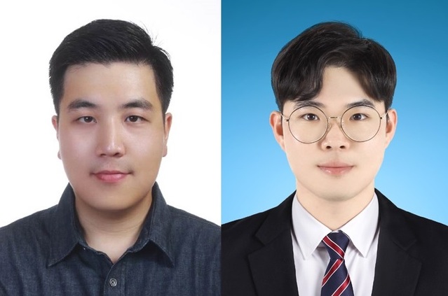 ▲ DGIST 로봇공학전공 김회준 교수(좌), 감항겸 석사과정생(우).ⓒDGIST