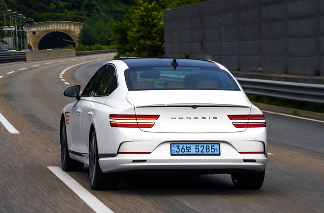 ▲ ‘제네시스 G80 전기자동차’ ⓒ현대차
