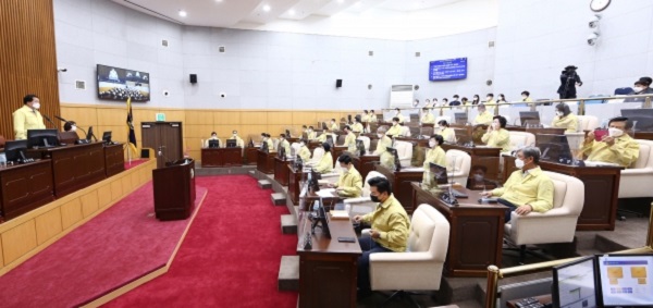 ▲ 대전 서구의회는 12일 제264회 임시회 8일간 의사 일정을 마무리했다.ⓒ대전 서구의회