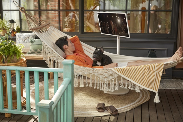 ▲ 프라이빗 스크린 LG 스탠바이미. ⓒLG전자