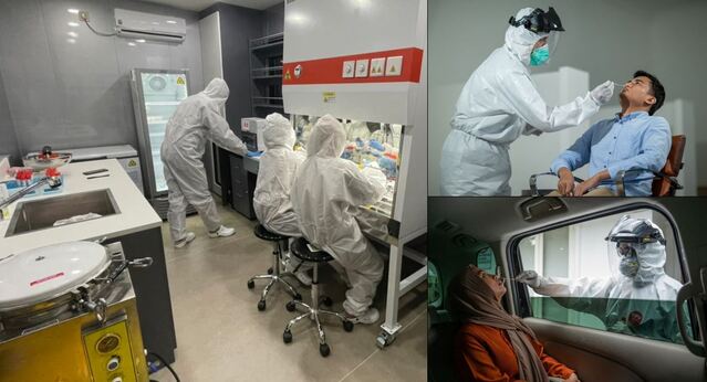 ▲ LX인터내셔널의 코로나19 검사소 'K랩' 내부 모습. LX인터내셔널은 K랩을 통해 65세 이상 인도네시아 교민을 대상으로 코로나19 검사를 무상으로 지원한다.ⓒLX인터내셔널