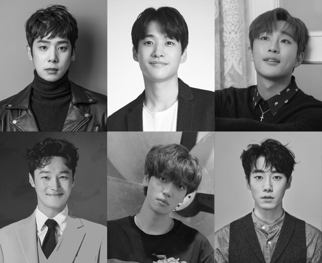 ▲ 뮤지컬 '개와 고양이의 시간' 캐스트.ⓒ아떼오드