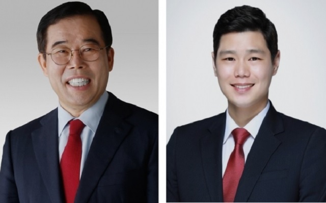 ▲ (왼쪽부터) 박성중 국민의힘 의원(전 서울시당위원장)·이문재 국민의힘 송파구의회의원.ⓒ이문재 구의원 제공