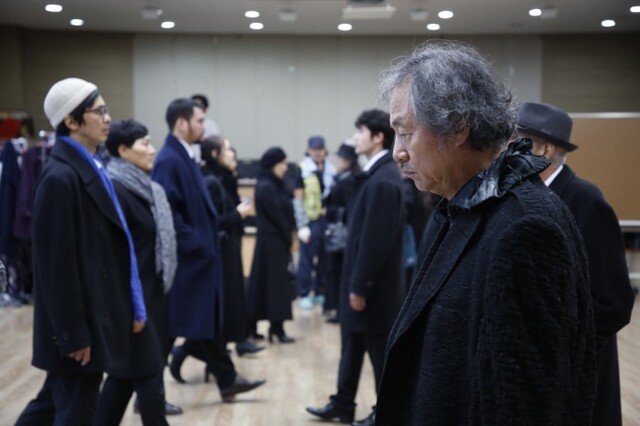 ▲ 비언어총체극 '우리가 서로 알지 못했던 시간' 연습 장면.ⓒ극단 무천