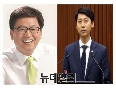 ▲ 촤측부터 최교진 세종교육감, 이태환 세종시의장.ⓒ뉴데일리DB