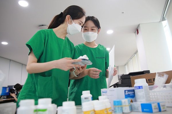 ▲ 건양대병원 의료지원단 대전 제2생활치료센터 파견.ⓒ건양대병원