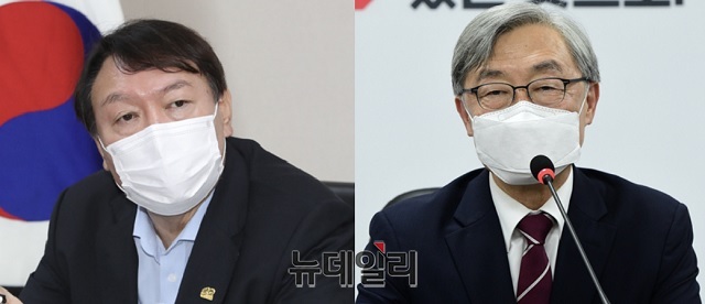 ▲ 윤석열(왼쪽)·최재형 대선 예비후보.ⓒ뉴데일리DB