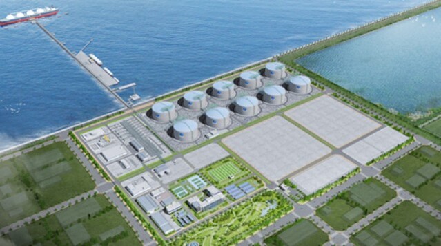 ▲ 당진 LNG 기지 조감도 ⓒ 두산중공업