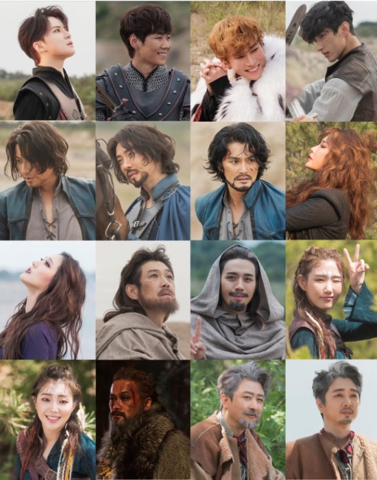 ▲ 뮤지컬 '엑스칼리버' 프로필 촬영 비하인드컷.ⓒEMK뮤지컬컴퍼니