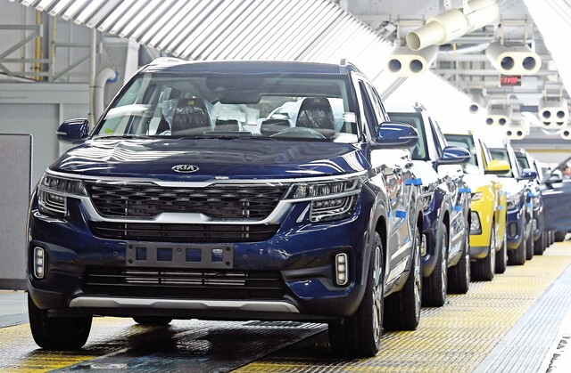 ▲ 기아 노조는 이날 쟁의행위에 대한 조합원 찬반투표를 진행한다. 기아 광주공장 모습. 
 ⓒ기아