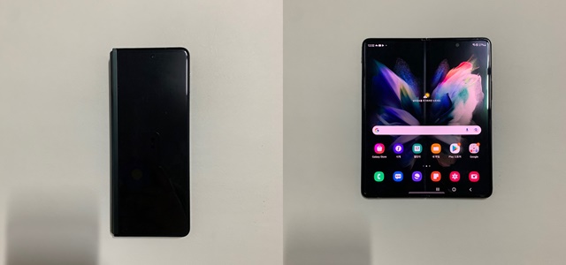 ▲ 갤럭시Z폴드3. ⓒ이성진 기자