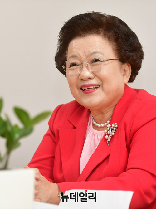 ▲ 제5회 반기문 여성권익상 수상자로 선정된 이배용 전 이화여대 총장. ⓒ정상윤 기자