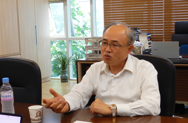 ▲ 박 대표가 초소형 전기차 등 향후 비전에 대해 설명하고 있다. ⓒ쎄보모빌리티