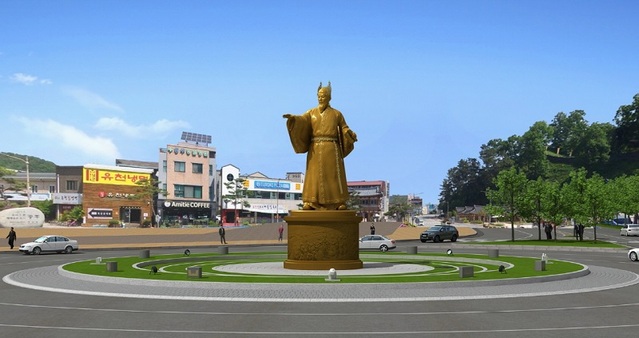 ▲ 무령왕 동상 조감도.ⓒ공주시