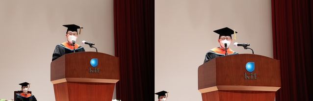 ▲ 금오공과대학교(총장 이상철)는 8월 20일 본관 대강당에서 국가산업 및 대학 발전을 위해 노력해 온 공로로 최은오 ㈜에이시스템 대표(왼쪽)와 김영호 ㈜영진하이텍 대표(오른쪽)에게 명예공학박사 학위를 수여했다.ⓒ금오공대