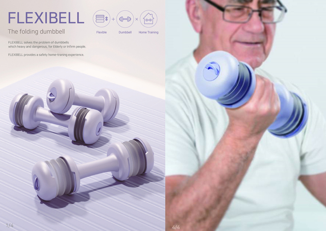 ▲ 대구한의대학교 산업디자인공학전공 오인균 교수가 디자인한 Flexibell.ⓒ대구한의대