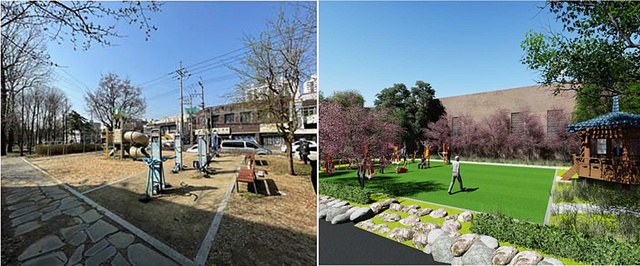 ▲ 대구시는 대규모 완충녹지에 어울림쉼터를 조성할 예정이다. 이 밖에도 모험놀이장과 산책로를 만드는 등 ‘성서산업단지 활력 있고 아름다운 거리 조성사업’을 적극 추진한다.ⓒ대구시