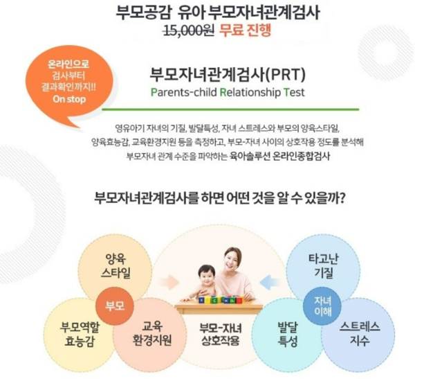 ▲ '부모자녀 관계검사' 시범사업 홍보물. ⓒ서울시