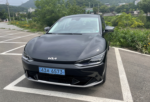▲ 지난 26일 시승한 기아 EV6 ⓒ김재홍 기자
