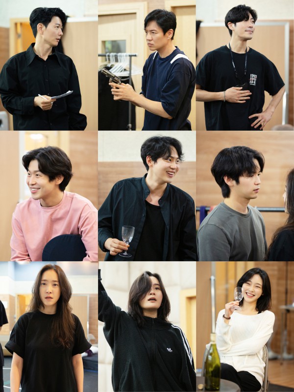 ▲ 연극 '카포네 트릴로지' 연습실 현장.ⓒ알앤디웍스