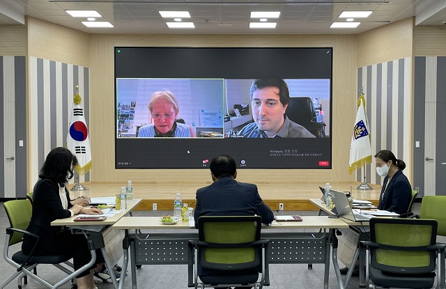 ▲ 경주시가 지난 9일 세계유산도시기구 특별 비대면 시장단 총회에 참여하고 있다.ⓒ경주시