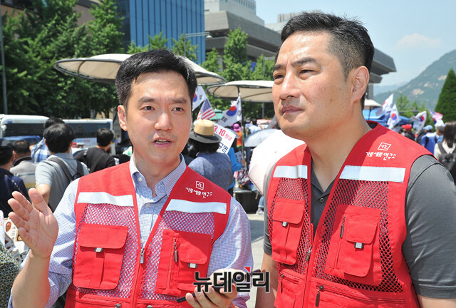 ▲ 가로세로연구소 김세의(45·사진) 대표와 강용석(53) 소장. ⓒ뉴데일리