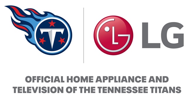▲ LG전자와 테네시 타이탄스의 공식 후원 로고. ⓒLG전자
