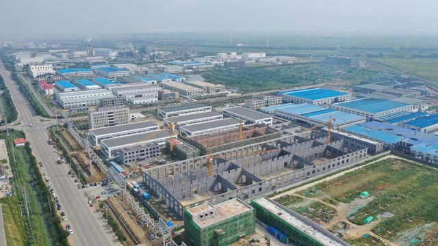 ▲ 포스코케미칼이 지분 투자를 결정한 청도중석이 중국 산둥성 핑두시에 구형 흑연 가공공장을 건설하고 있다. ⓒ포스코케미칼