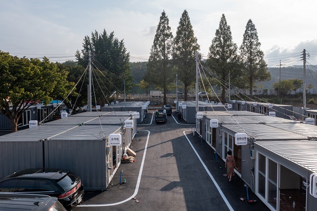 ▲ 영덕시장 화재로 인한 영덕임시시장 모습.ⓒ영덕군